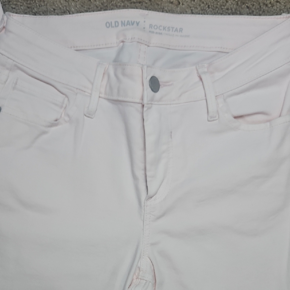 Old Navy Pale Pink Skinny Jeans